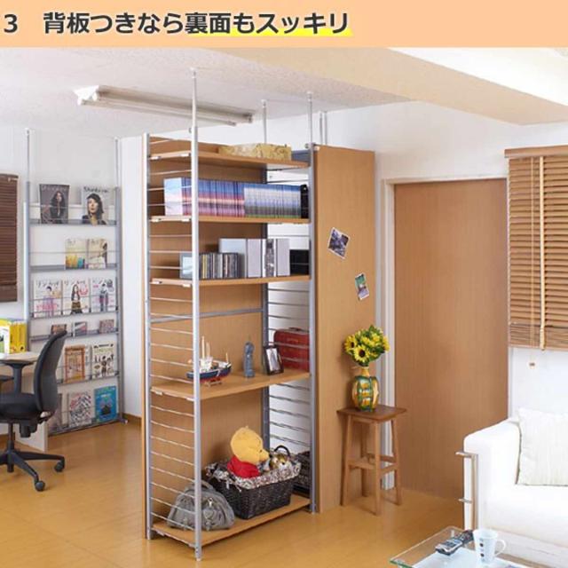 突っ張り 間仕切りワードローブ 連結用 幅58cm 背板付き 日本製 （ 突っ張り収納 ハンガーラック ワードローブ 収納 ハンガー 突っ張り式 突っぱり ツッパリ 洋服 洋服掛け ウォークインクローゼット 間仕切り 連結 ）_6