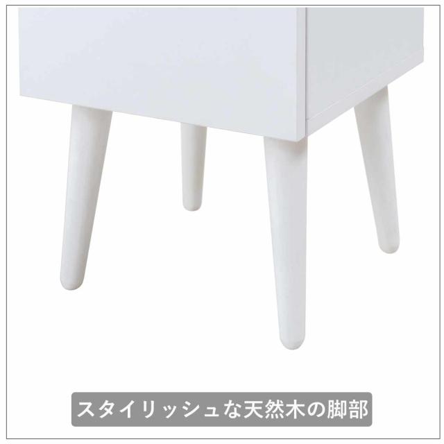 ルーター収納 幅30cm ファックス台 ホワイトリビング （ 棚 ラック 収納 ルーター モデム収納 家具 ディスプレイ 引き出し ケーブル収納 可動棚 モデム サイドボード サイドキャビネット シェルフ ホワイト ）_10