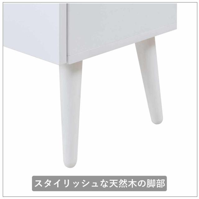 ルーター収納 幅60cm ファックス台 ホワイトリビング （ 棚 ラック 収納 ルーター モデム収納 家具 ディスプレイ 引き出し ケーブル収納 可動棚 モデム サイドボード サイドキャビネット シェルフ ホワイト ）_10