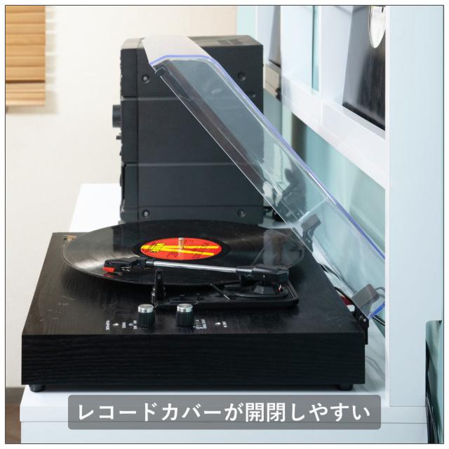 壁面レコードラック 幅111cm 6マス ホワイト （ レコードラック 壁面 ラック 棚 ディスプレイ 収納 飾り棚 壁面収納 FORCE レコード収納 省スペース ）_6
