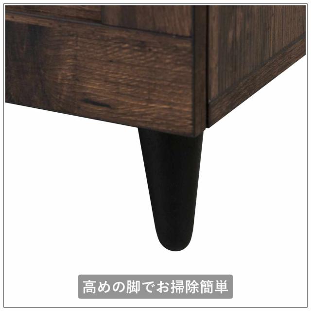チェスト 幅60cm ヴィンテージ調 引出し3段 脚付き （ 収納 衣類収納 脚付き 木目調 組立品 洋服 リビング 小物収納 奥行40 高さ80 リビング収納 タンス リビングチェスト ）