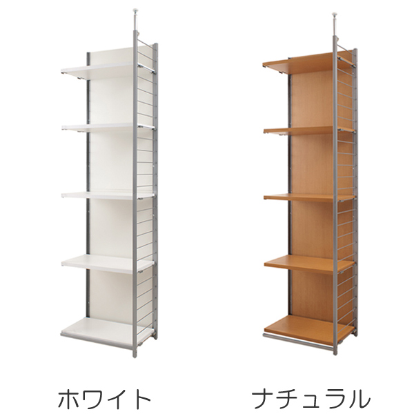 突っ張り 間仕切りラック 連結用 幅58cm 背板付き 日本製 （ 突っ張りラック オープンラック ワードローブ ラック 間仕切り 収納 衣類 小物 収納ラック つっぱり 衣類収納 小物収納 棚 洋服 連結 シンプル ）_2
