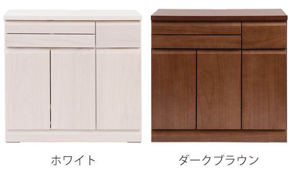 パソコンデスク キャビネットタイプ 天然木 桐 幅90cm （ 机 デスク PCデスク 日本製 つくえ ワークデスク 書斎デスク 学習机 パソコンラック キャビネット 完成品 国産 ）_3