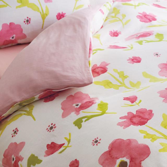 西川 掛け布団カバー フラワー mee シングルロング 綿100％ 日本