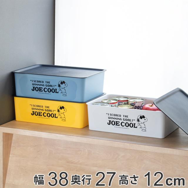 スヌーピー スリム収納ケース 収納ボックス M 幅38×奥行27×高さ12cm スヌーピー コレクトBOX フタ