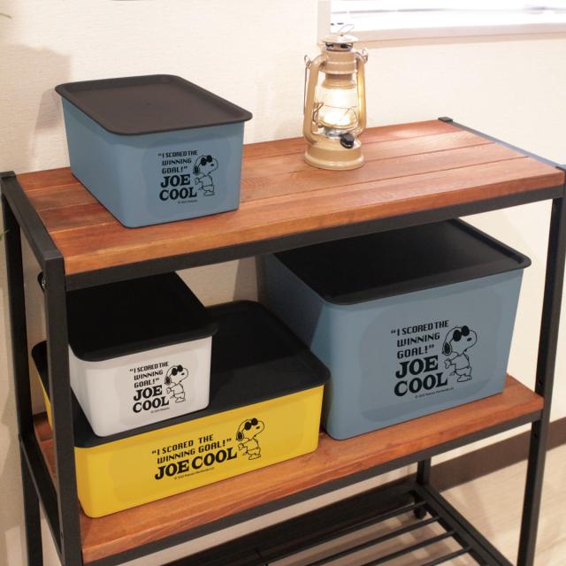 収納ボックス L 幅38×奥行27×高さ24cm スヌーピー コレクトBOX フタ