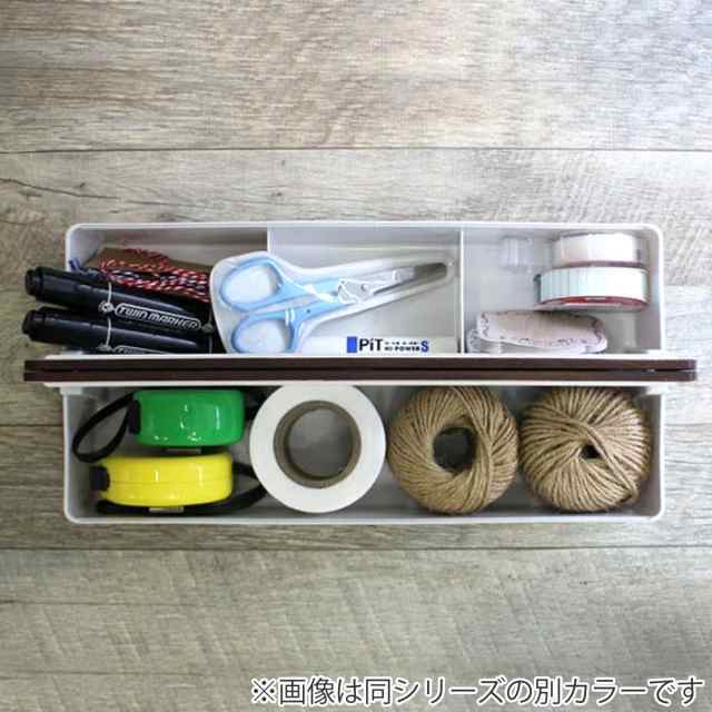 収納ボックス かるコン L フタ付き プラスチック 小物収納 （ 白