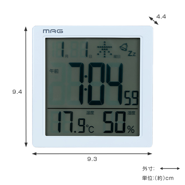 置き時計 目覚まし時計 多機能 タッチセンサークロック