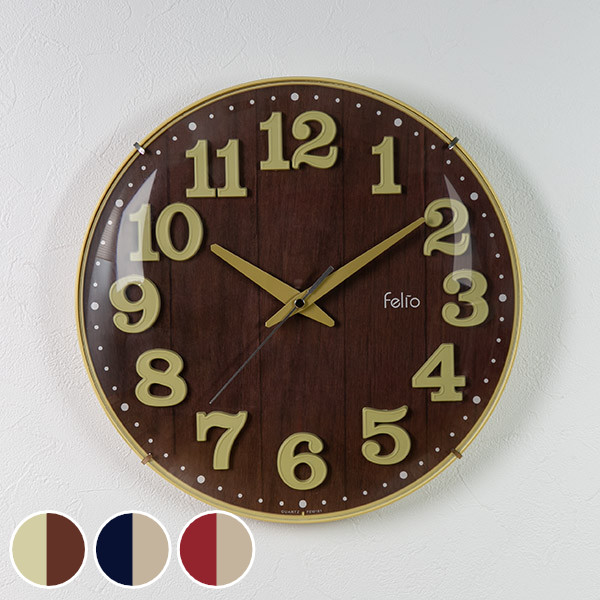 掛け時計 ブリュレ 壁掛け 時計 アナログ インテリア 北欧 木調 壁掛け時計 雑貨 Noa おしゃれ 掛時計 とけい クロック ウッド調 ノアの通販はau Pay マーケット リビングート