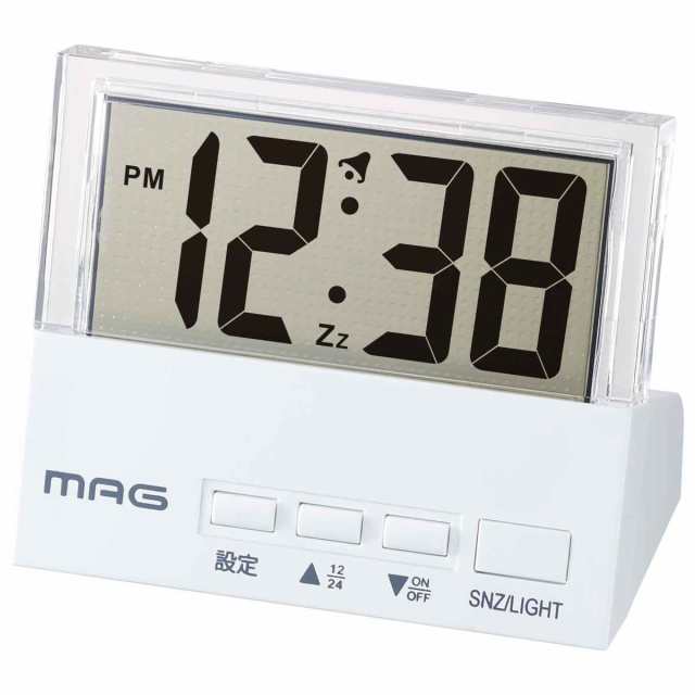 時計 MAG 目覚まし クリアタイム デジタル （ 目覚まし時計