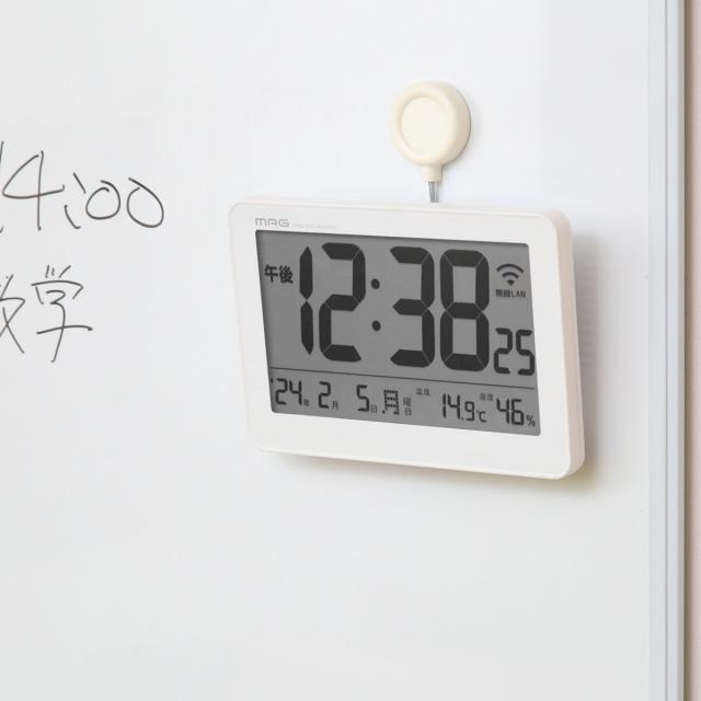 無線LAN 置掛両用時計 セットレス USB電源 MAG （ 時計 置掛両用