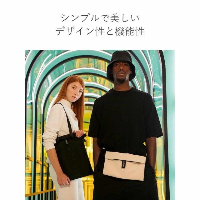 ショルダーバッグ Notabag Crossbody 3WAY （ ノットアバッグ 3way 折りたたみ サコッシュ 手提げ 斜め掛け ミニマル トートバッグ かばん 鞄 カバン バッグ 軽量 コンパクト カラビナ付き 男女兼用 お出かけ おしゃれ ）_4