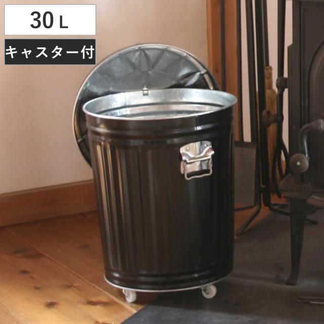 灰入れバケツ 30L 二重底 灰入れ ふた付き キャスター付き 暖炉 ゴミ箱 obaketsu オバケツ （ バケツ 灰 薪入れ 灰取り フタ付き 灰バケツ ペレット 蓋付き 薪ストーブ だんろ 薪 収納 持ち手付き おしゃれ ブラック ） 7,161円