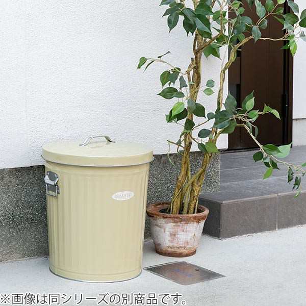 ゴミ箱 33L オバケツ 屋外兼用 シルバー （ OBAKETSU ごみ箱 トタン ふた付き 33 リットル ダストボックス 円柱 バケツ型 収納  収納ケー｜au PAY マーケット