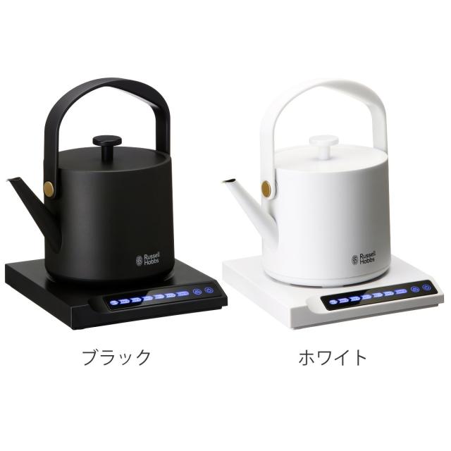 Russell Hobbs 電気ケトル 600ml 温度調節付き 保温機能付き Tケトル （ ラッセルホブス 電気ポット 0.6L 温度調節 温度設定 保温 湯沸かし おしゃれ 湯沸しポット 湯沸し器 ポット 0.6リットル ドリップ キッチン家電 キッチン小物 ）