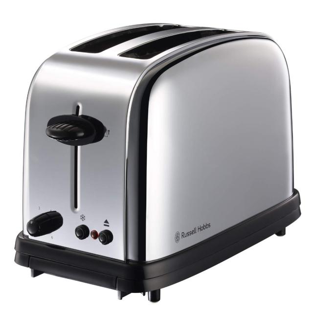 Russell Hobbs ポップアップトースター 2枚 クラシックトースター （ ラッセルホブス 調理家電 キッチン家電 トースター 冷凍パン対応 料理家電 パン焼き トースト パンくずトレー付き 朝食 食パン 山型パン おしゃれ ）_2