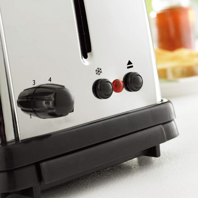 Russell Hobbs ポップアップトースター 2枚 クラシックトースター （ ラッセルホブス 調理家電 キッチン家電 トースター 冷凍パン対応 料理家電 パン焼き トースト パンくずトレー付き 朝食 食パン 山型パン おしゃれ ）_5