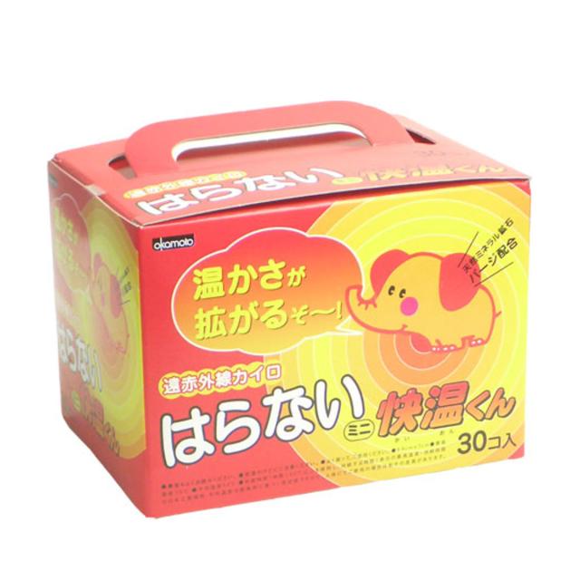貼らない カイロ 快温くん ミニ 30個×16箱セット （ カイロ 貼らない 使い捨て 480枚 ミニサイズ 貼らないタイプ まとめ買い 防寒 かいろ オカモト 使い捨てカイロ 寒さ対策 あったかグッズ 通勤 通学 アウトドア キャンプ 防災 ）_1