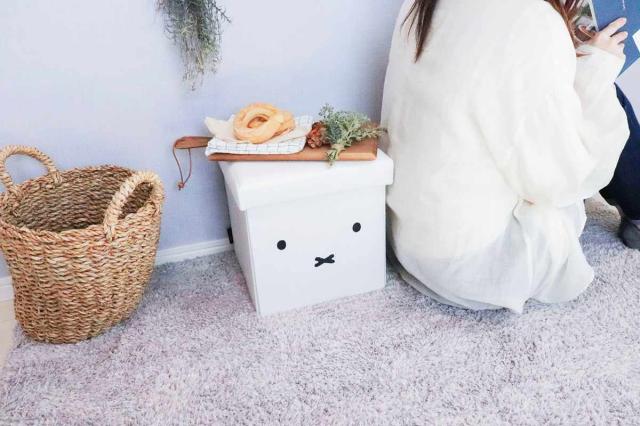 収納ボックス miffy 収納できるスツール （ ミッフィー スツール 収納