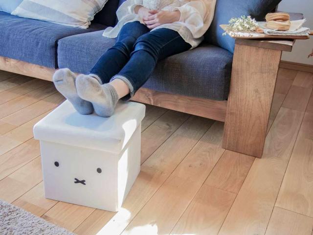 収納ボックス miffy 収納できるスツール （ ミッフィー スツール 収納