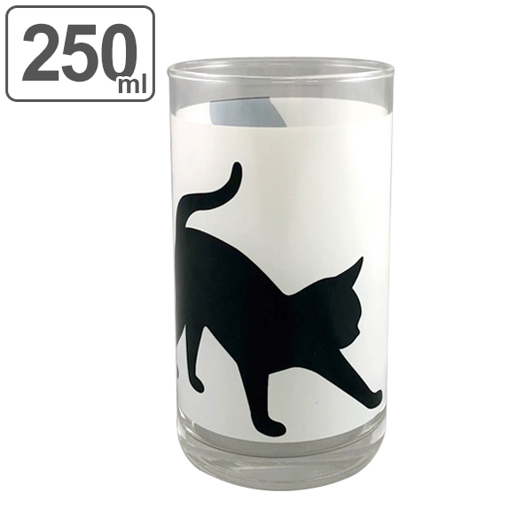 コップ 250ml ガラス 黒猫 ねこ グラス 食器 日本製 ガラスコップ タンブラー ガラス製 ガラスタンブラー 猫 ネコ 黒ねこ カップ 透明の通販はau Pay マーケット インテリアパレット