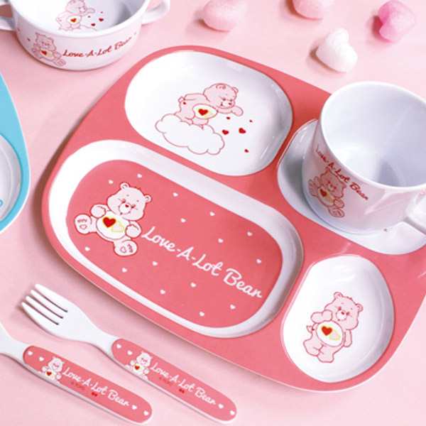 食器セット ケアベア Care Bears ラブアロット ベビー食器 食器 キャラクター ランチプレート スプーン フォーク ボウル マグカップ の通販はau Pay マーケット リビングート