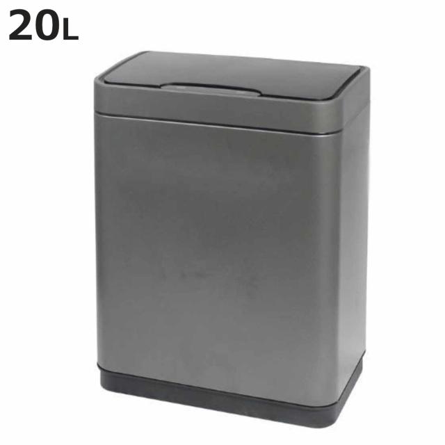 ゴミ箱 20L JAVA Vegas センサー 電池式 （ ごみ箱 20リットル ジャバ ベガスシリーズ 幅38.6 自動開閉 ふた付き キッチン センサー式 インナーボックス付 ステンレス シンプル 袋 見えない リビング コンパクト おしゃれ ）