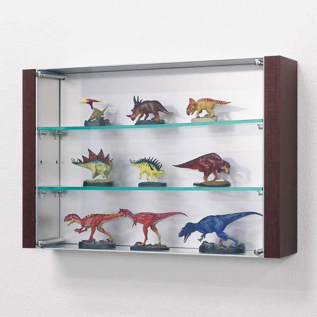 コレクションケース 45×30cm 置き掛け両用 3段 フィギュア L4010 （ ケース アクリル ボックス 収納 ディスプレイ 保管 透明 棚 棚板 可動式 2way 可動棚 壁 壁面 収納ケース 収納ボックス 飾り棚 ディスプレイラック 壁面収納 ）