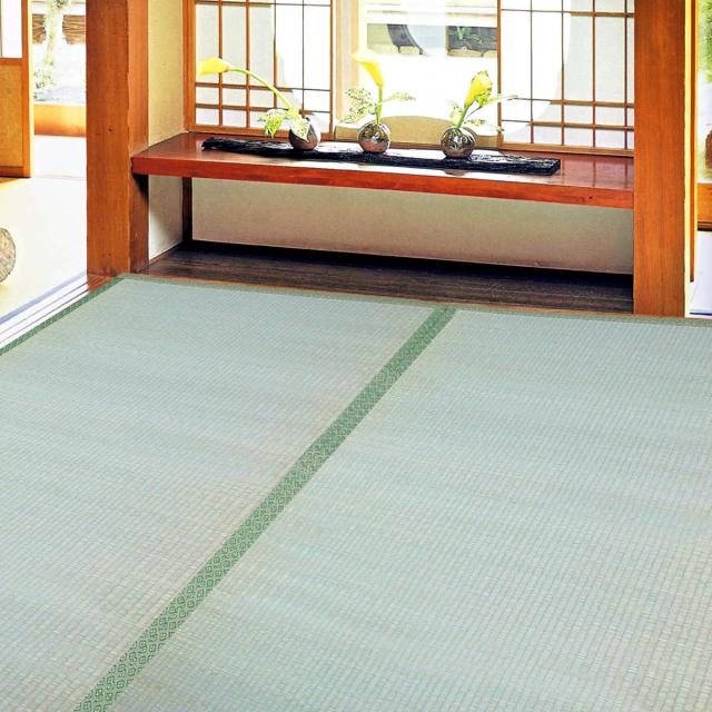 い草 上敷き 鈴草 2畳 本間 約191×191cm 撥水加工 （ い草上敷き 和室 2帖 イグサ マット い草ラグ 敷物 畳マット 天然素材 防ダニ 防カビ 抗菌効果 ）の通販は 5,990円