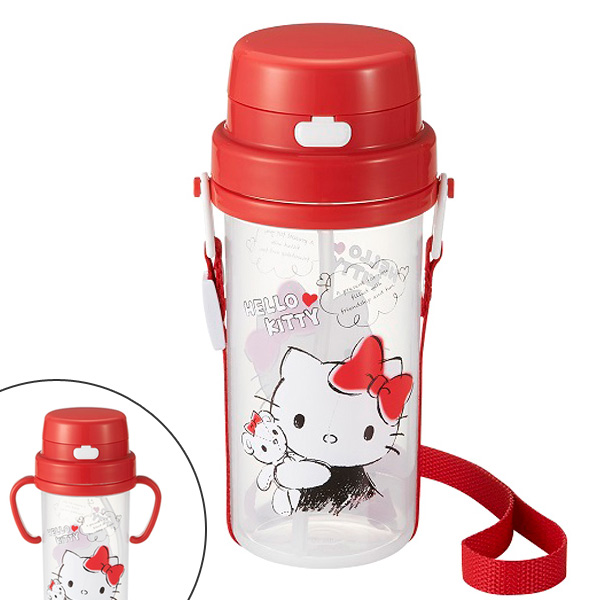 ベビー用ストローボトル ハローキティ スケッチデザイン 370ml 2way ハンドル付き ベビー用 キャラクター ストローマグ 両手マの通販はau Pay マーケット お弁当グッズのカラフルbox
