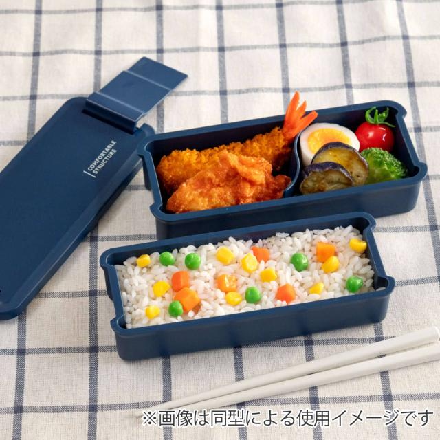 弁当箱 2段 650ml ランチボックス二段 仕切付き スヌーピーブラック
