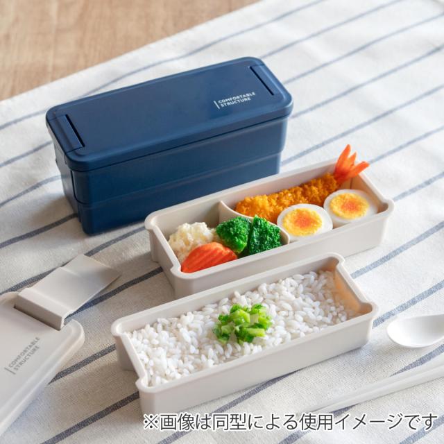 弁当箱 2段 650ml ランチボックス二段 仕切付き スヌーピーブラック