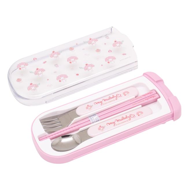 トリオセット 引フタトリオ マイメロディ （ 食洗機対応 抗菌 箸