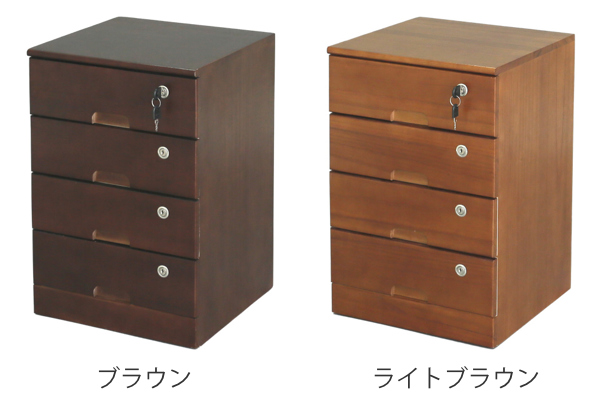 チェスト 4段 リビングチェスト 桐製 幅36cm （ 4段チェスト 収納 引き出し ミニチェスト 完成品 サイドチェスト 袖机 脇机 ローチェスト 木製チェスト カギ付き 鍵付き 木製 木目 ナチュラル おしゃれ ひとり暮らし チェストタンス 完成品）