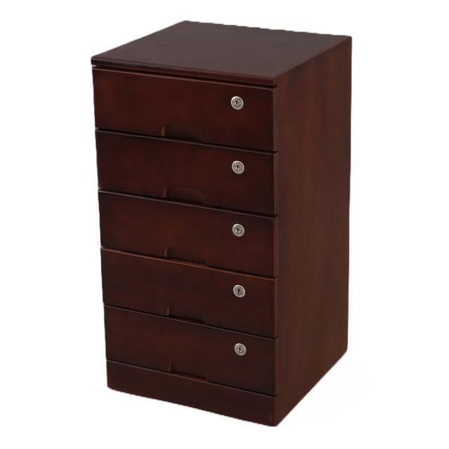 隠し引き出し付き 桐製 収納 家具 五段箪笥 タンス チェスト