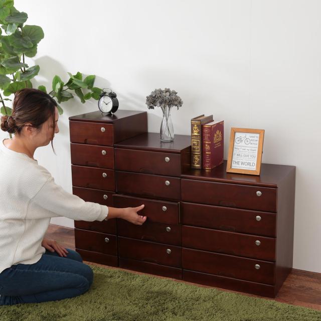 【送料無料・新品】天然木【桐】引出いっぱい★マルチキャビネットチェスト【鍵付】 送料無料・新品】天然木【桐】引出いっぱい☆マルチキャビネット