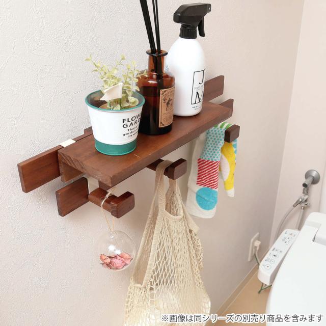 壁掛け すのこ 幅66×奥行3×高さ13cm 壁に付けられるすのこ 2段 フック