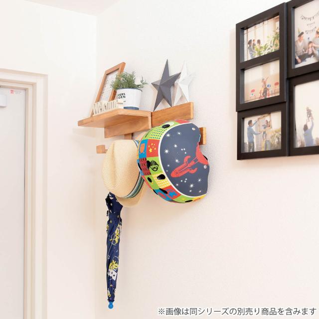 壁掛け すのこ 幅66×奥行3×高さ13cm 壁に付けられるすのこ 2段 フック