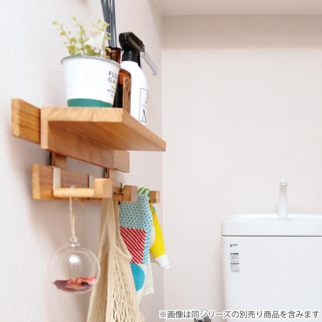 壁掛け すのこ 幅66×奥行3×高さ13cm 壁に付けられるすのこ 2段 フック