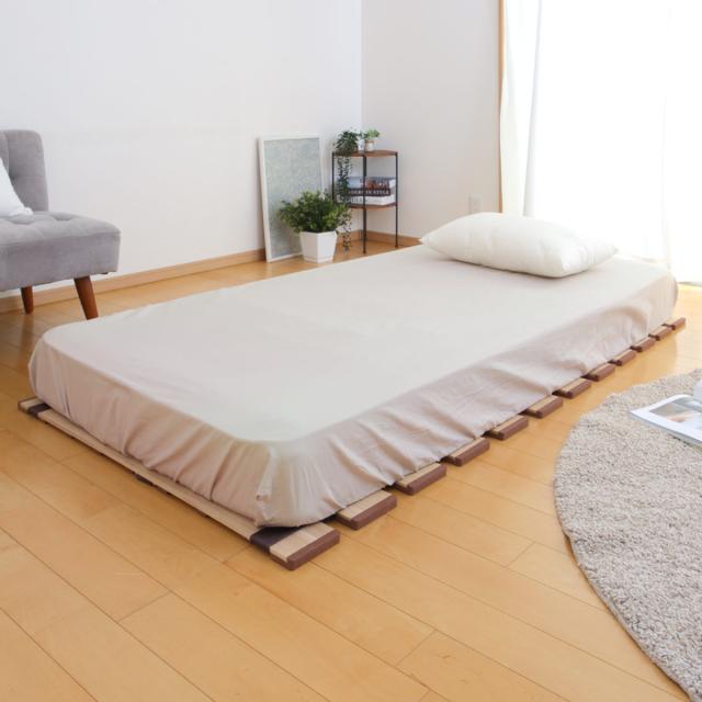 すのこベッド ロール式 シングル 薄型軽量 天然木 （ スノコ すのこ マット 折りたたみ 桐 布団 ふとん 下 布団干し 簡単 湿気 カビ 対策 薄い 軽い 完成品 ）_18