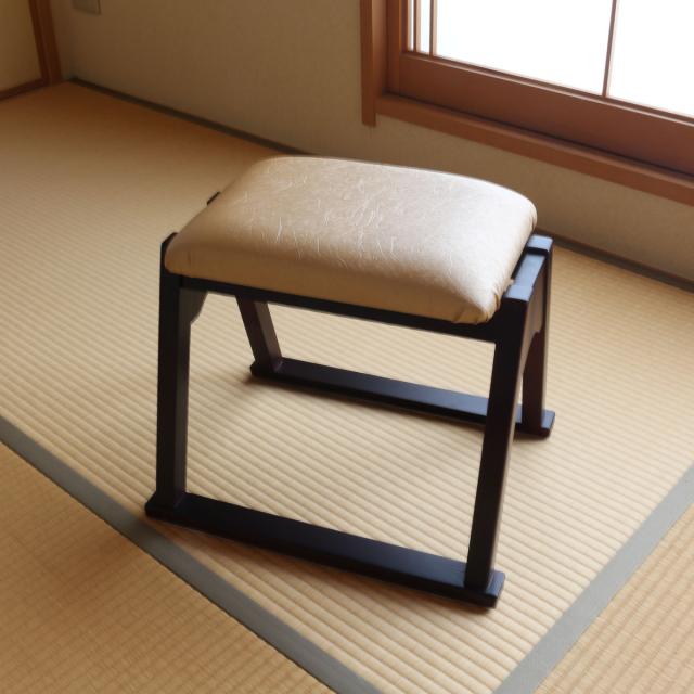椅子 仏壇 スタッキングできる 仏壇前椅子 ゴールド 高さ37.5cm