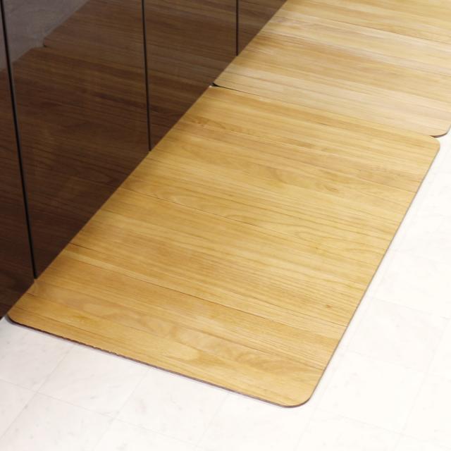 キッチンマット kirisai 桐のキッチンマット 60×90cm （ マット キッチン 桐 天然 キッチンシート 台所マット 拭けるキッチンマット 桐マット 撥水 ズレない すべり止め 傷防止 汚れ防止 拭ける 日本製 ）