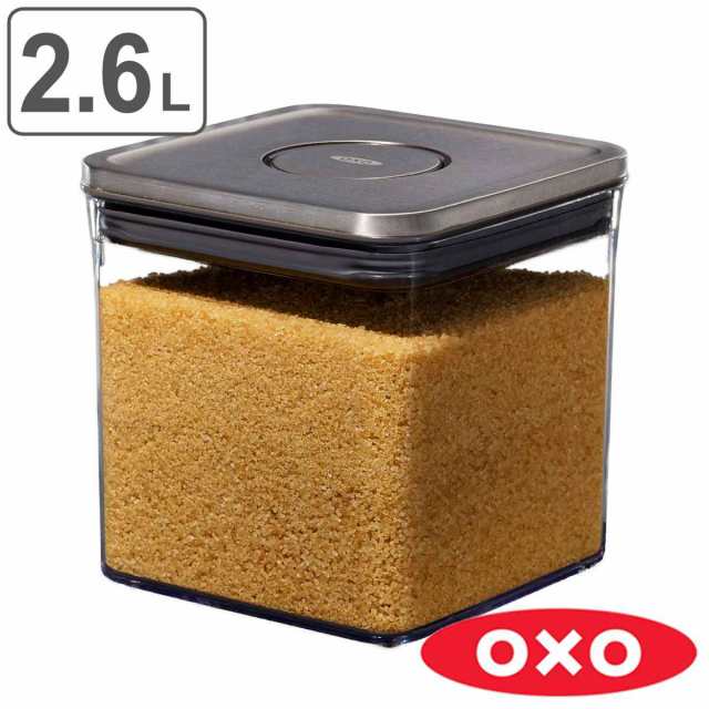 OXO オクソー ステンレスポップコンテナ ビッグスクエア ショート 2.6L （ 保存容器 密閉 密閉容器 密閉保存容器 クリア 透明 ステンレスの通販はau  PAY マーケット お弁当グッズのカラフルBOX au PAY マーケット－通販サイト