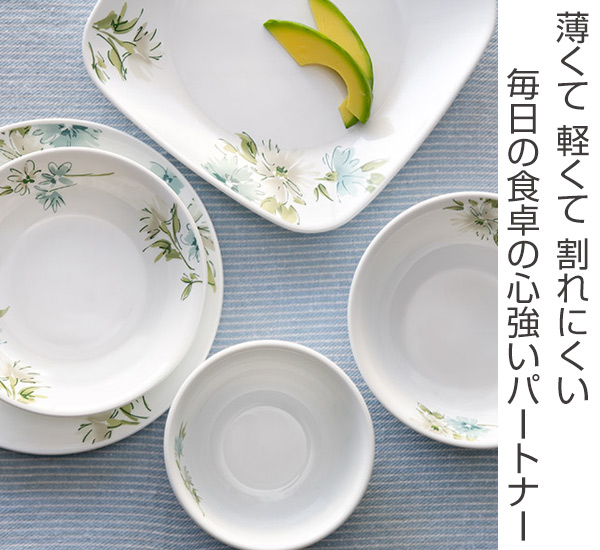 プレート 26.5cm スクエア コレール CORELLE フェアリーフローラ （ 食
