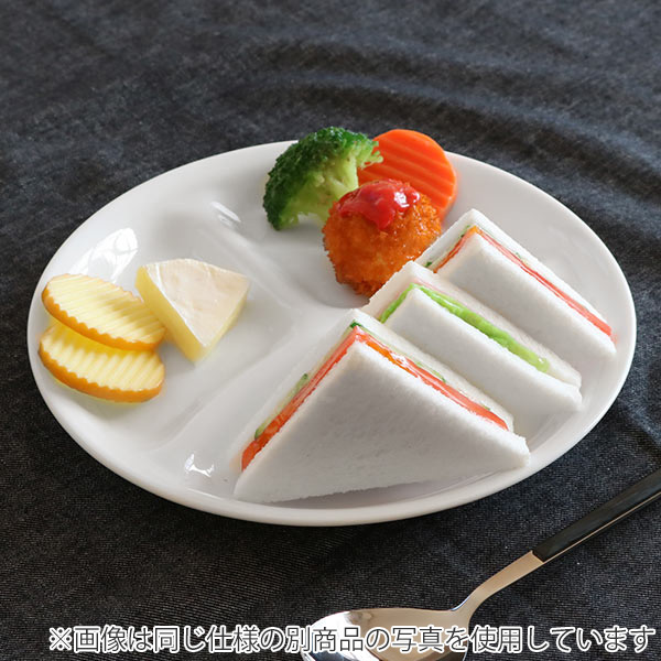 ランチプレート 21.5cm コレール CORELLE フェアリーフローラ 5枚セット （ 食洗機対応 電子レンジ対応 オーブン対応 仕切り皿 白 お皿 ランチ皿 耐熱 白い食器 ワンプレート 丸皿 仕切り 花柄 洋食器 おしゃれ ）_3