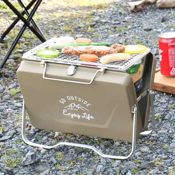 バーベキューコンロ 折りたたみ コンロ 卓上グリル モンテ キャプテン