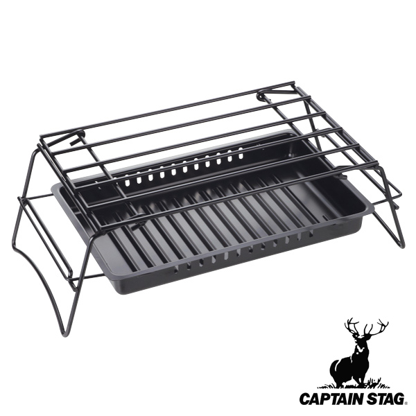 アウトドア ダッチオーブンスタンド 3way キャプテンスタッグ CAPTAIN STAG （ グリルスタンド クッカー グリル ダッチオーブン スタンド 台 直火 焚火台 目皿付き バーベキュー BBQ キャンプ ）