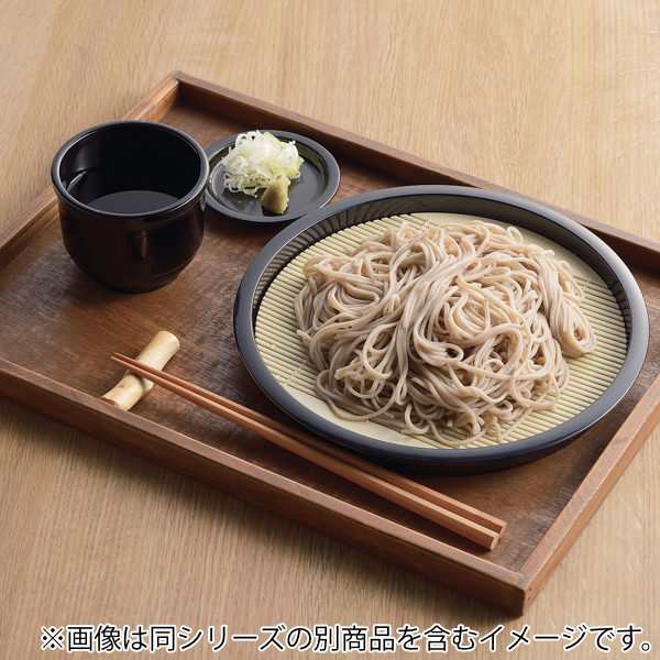 そば皿 22cm 丸 風味処 すのこ付き 皿 食器 和食器 プラスチック 日本