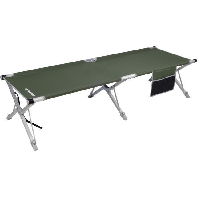 コット 幅63.5×奥行185×高さ43.5cm 簡単フィールドGIベッド キャプテンスタッグ （ CAPTAIN STAG アウトドア ベッド アウトドアベッド ハイコット 折りたたみ キャンピングベット レジャーベッド 収納袋付き ）