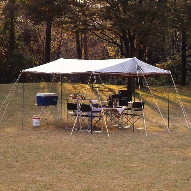 シェード ラニー メッシュタープテント 3.5m×3.8m キャリーバッグ付 UVカット 防水 （ キャプテンスタッグ 大型 テント CAPTAIN STAG アウトドア レジャー キャンプ用品 紫外線カット ）